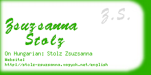 zsuzsanna stolz business card